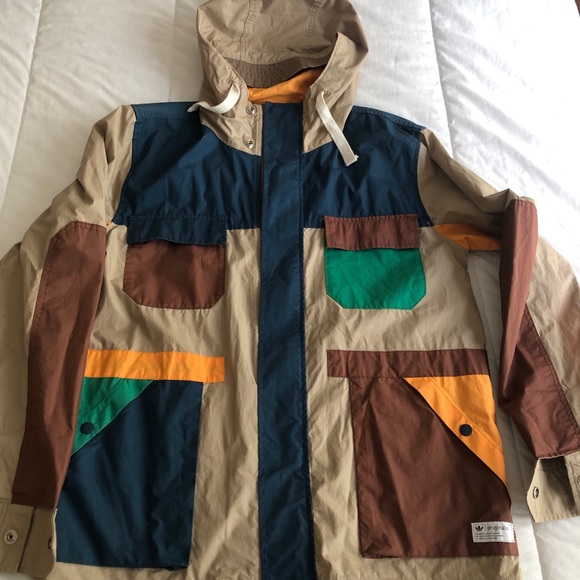 ADIDAS ORIGINALS MEN’s COLOR BLOCK WINDBREAKER/JACKET Size Men’s Small - Picture 14 of 14